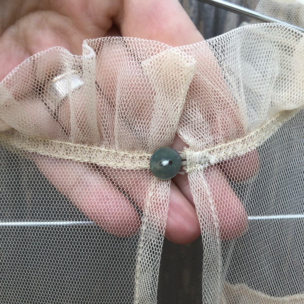 Tulle and silk combo tunic - Picture 9 of 9